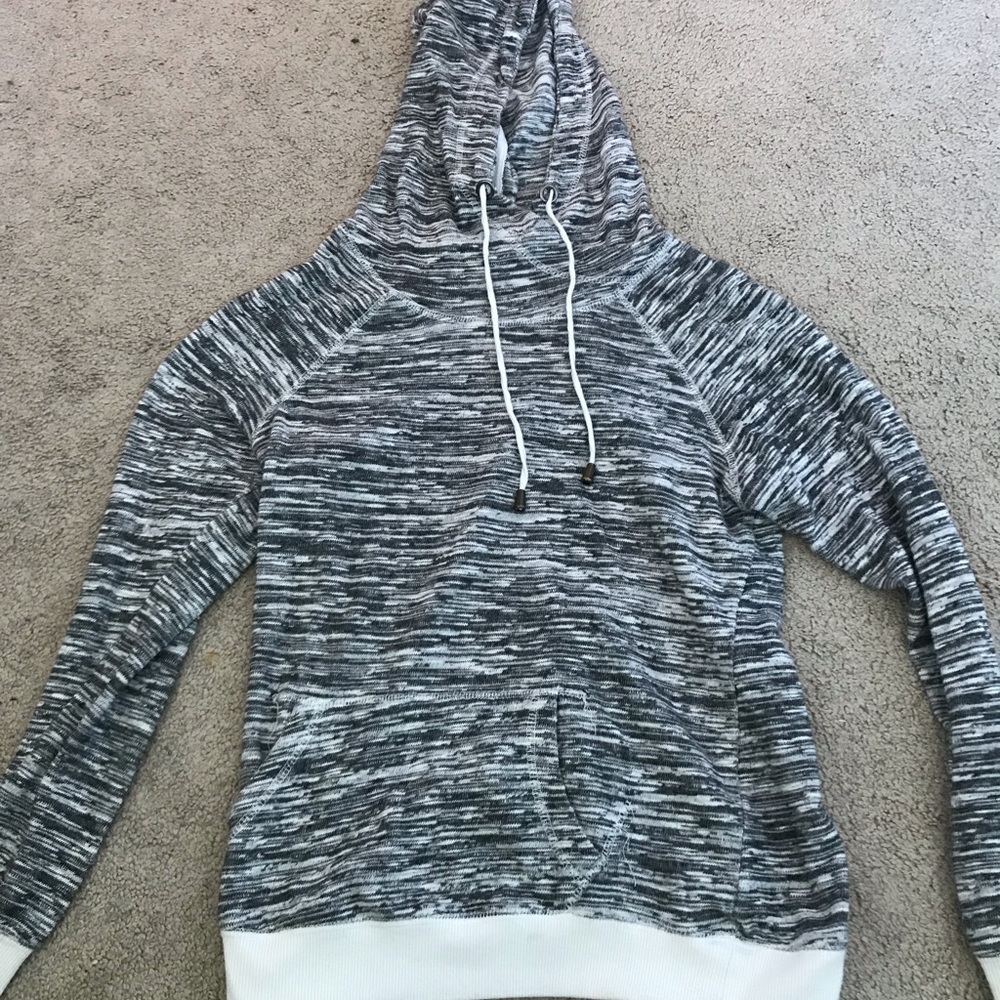 Grey and white athletic sweatshirt!